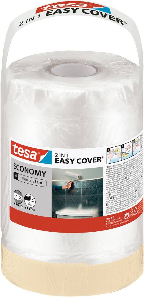 Tesa® Easy Cover Economy Refill, M 33M:55Cm 00 Farblos 33m x 550mm