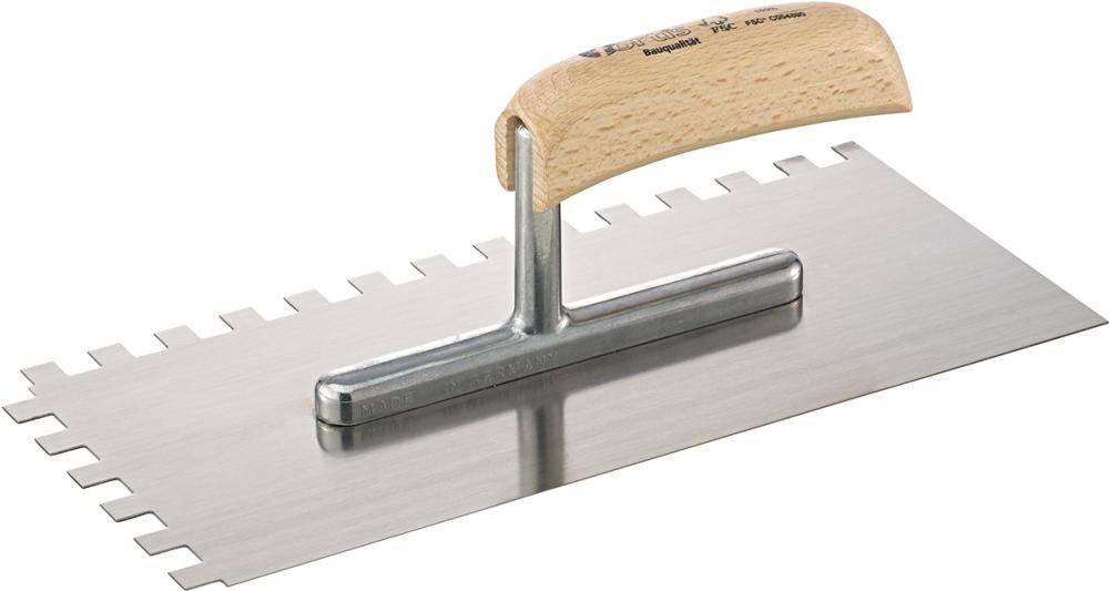 Glättekelle 280x130mm gezahnt 10x10mm FORTIS Bau