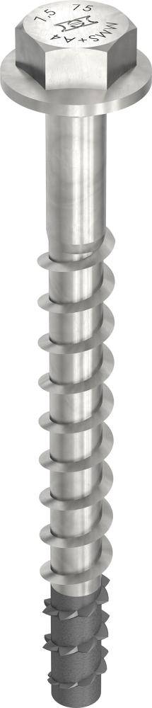 HECO MULTI-MONTI-plus SS - Edelstahl A4 - 10x105 - Sechskantkopf mit angepresster Scheibe - SW 13