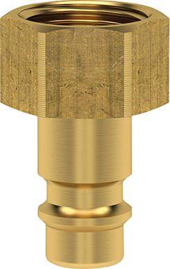 Stecknippel für Kupplung NW 7,2mm, Messing, Serie ES, IG G1/2" LÜDECKE