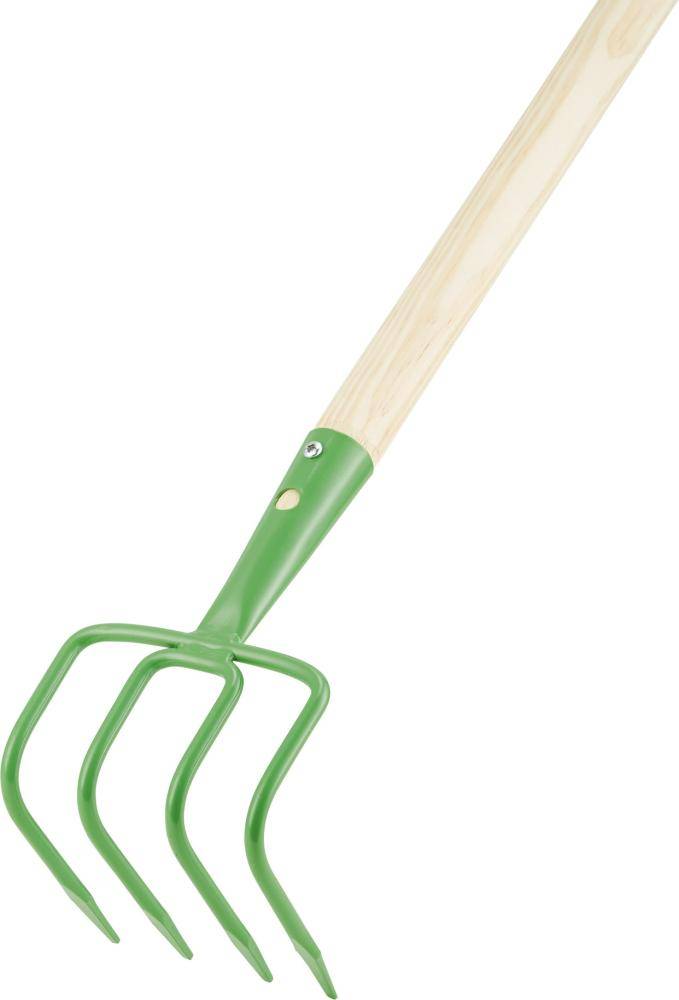 Feld- und Gartenhacke 4 Zinken m. Stiel Floraworld