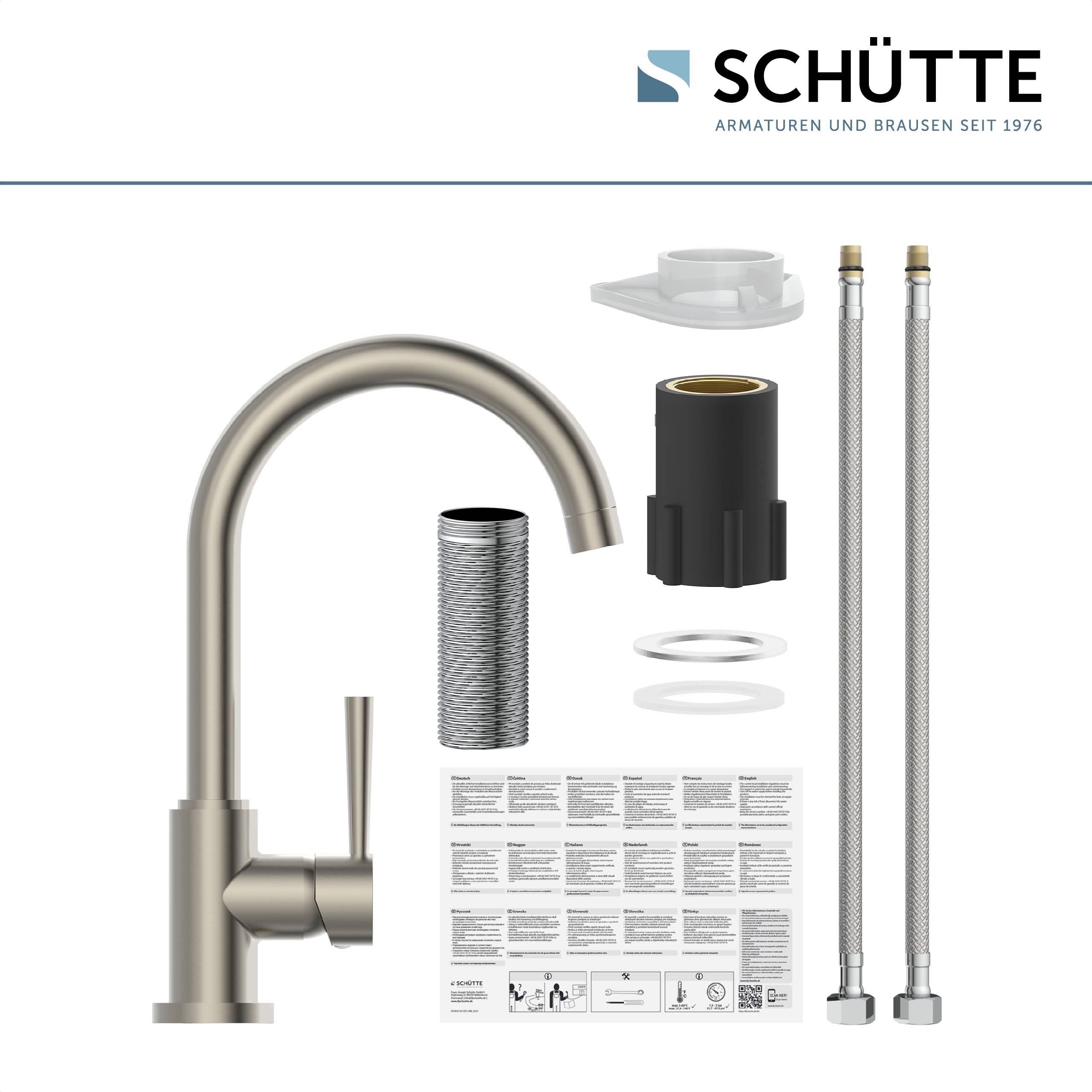 CORNWALL Spültischarmatur, Edelstahloptik