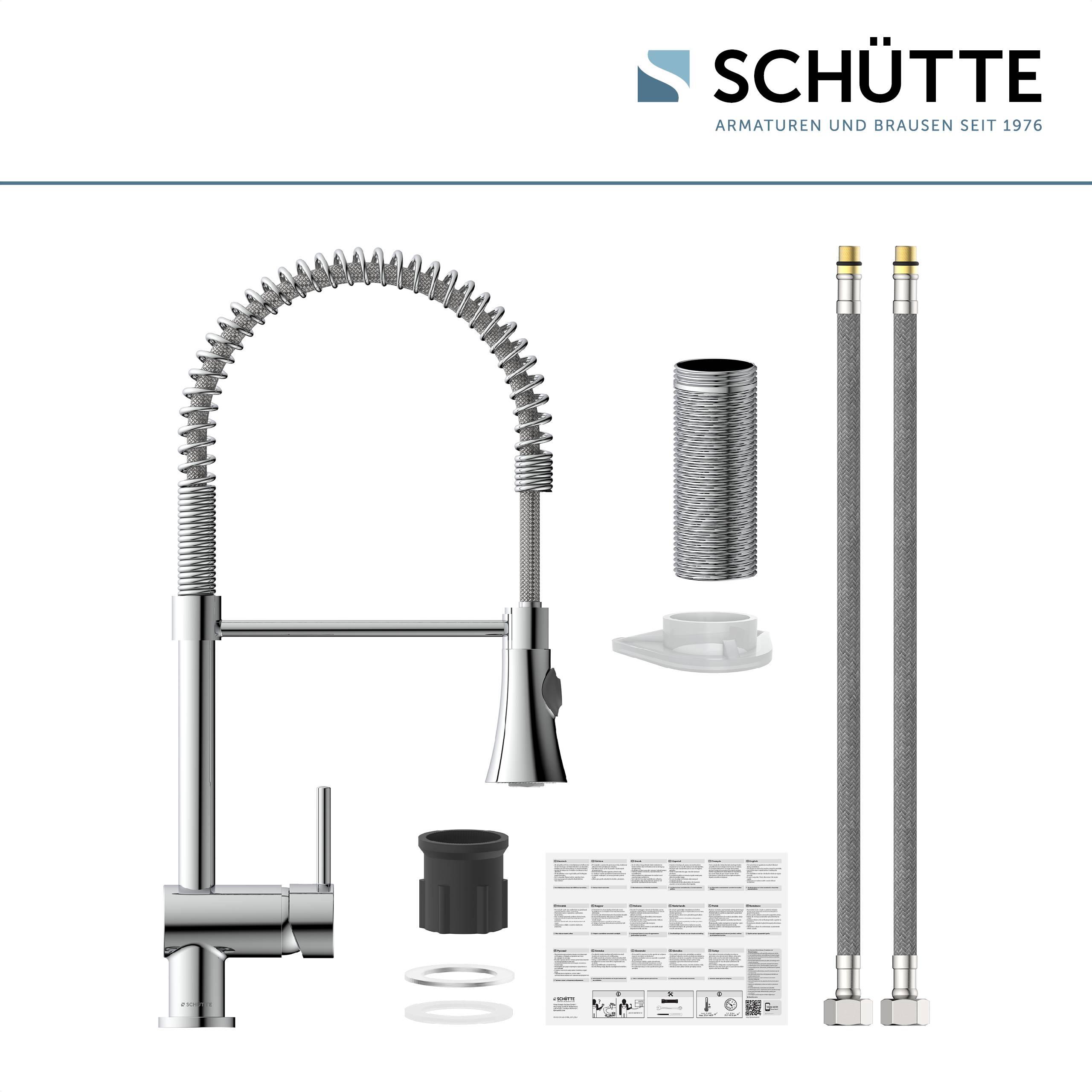 CORNWALL Spiralfeder Spültischarmatur, Chrom