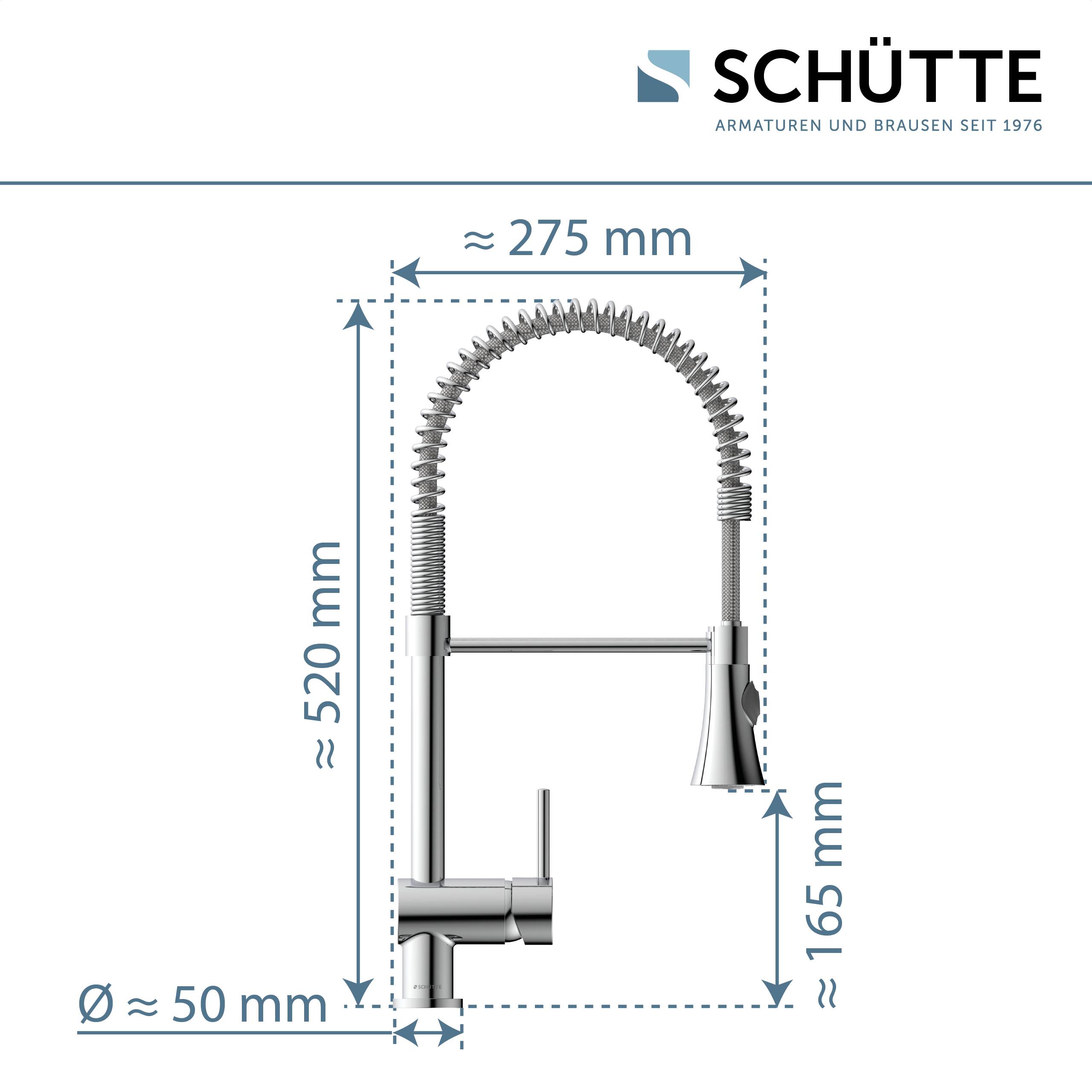 CORNWALL Spiralfeder Spültischarmatur, Chrom
