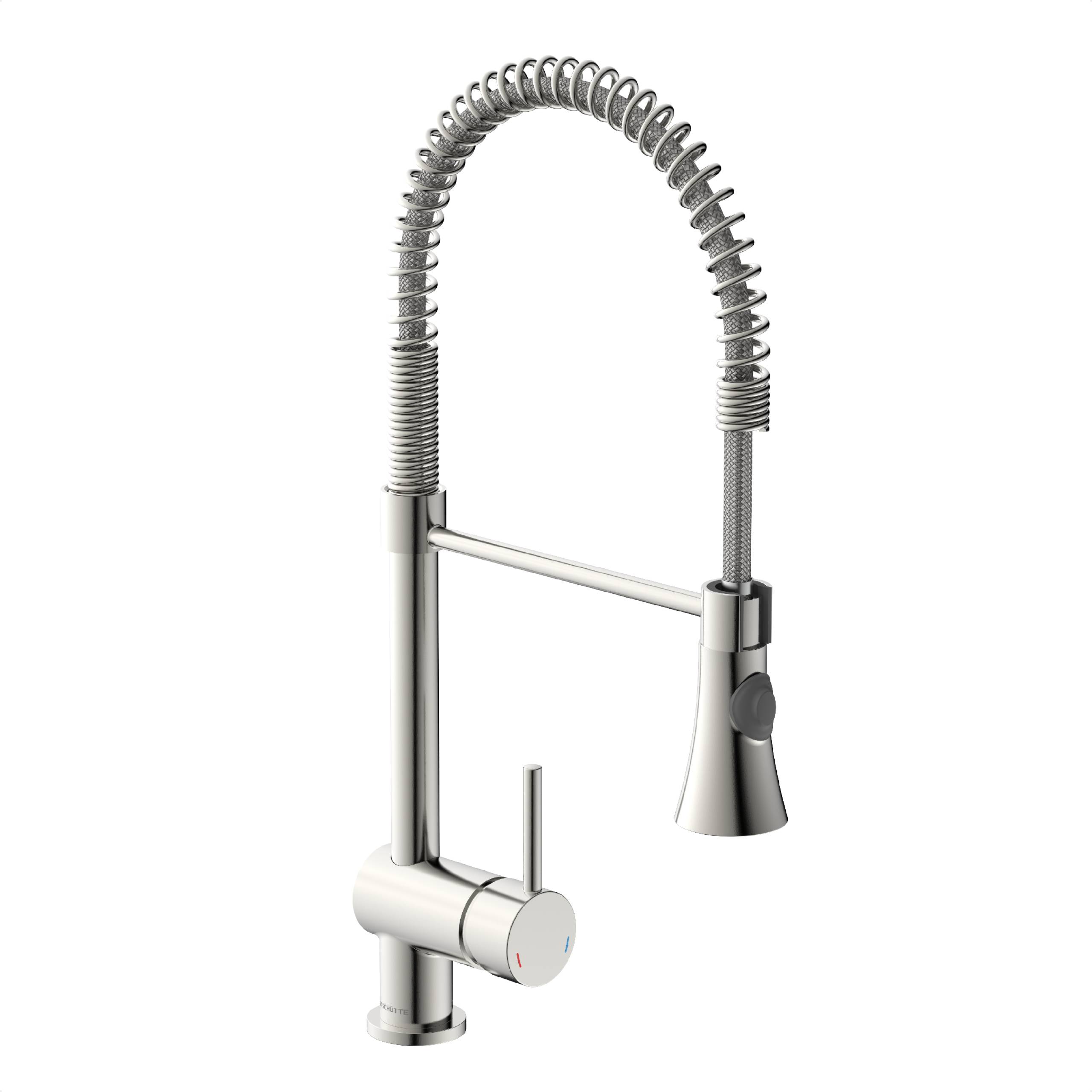 CORNWALL Spiralfeder Spültischarmatur, Edelstahloptik