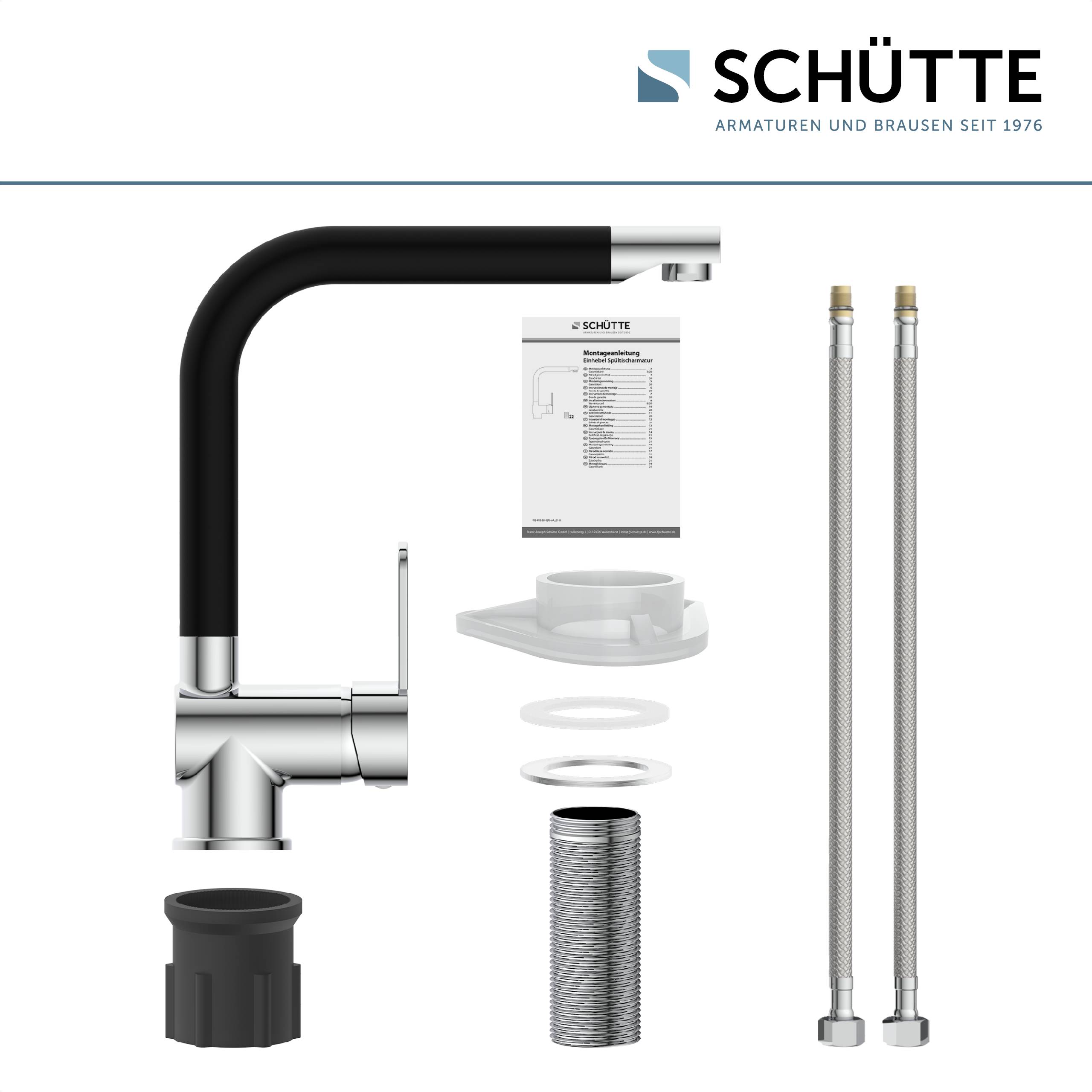 RIO Spültischarmatur, Chrom/Schwarz matt