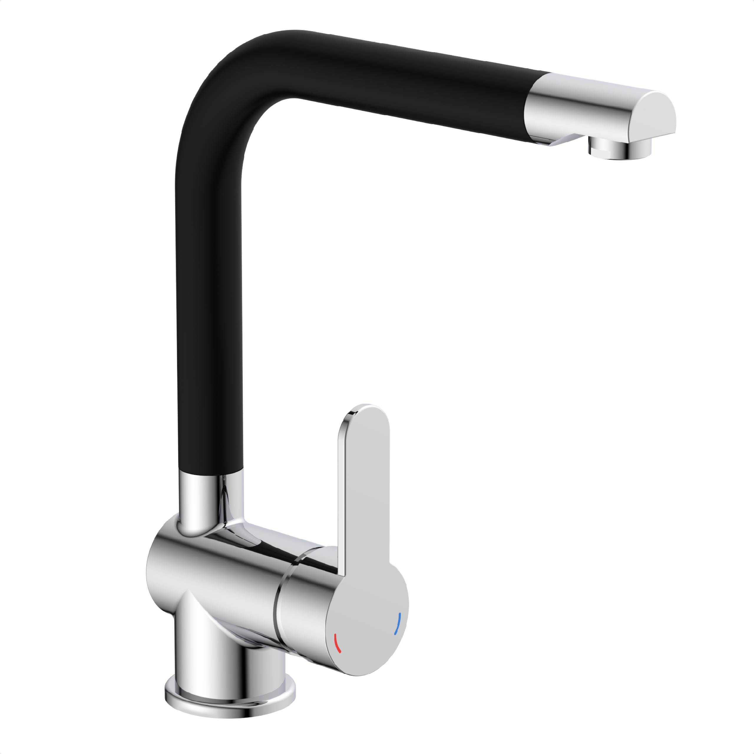 RIO Spültischarmatur, Chrom/Schwarz matt