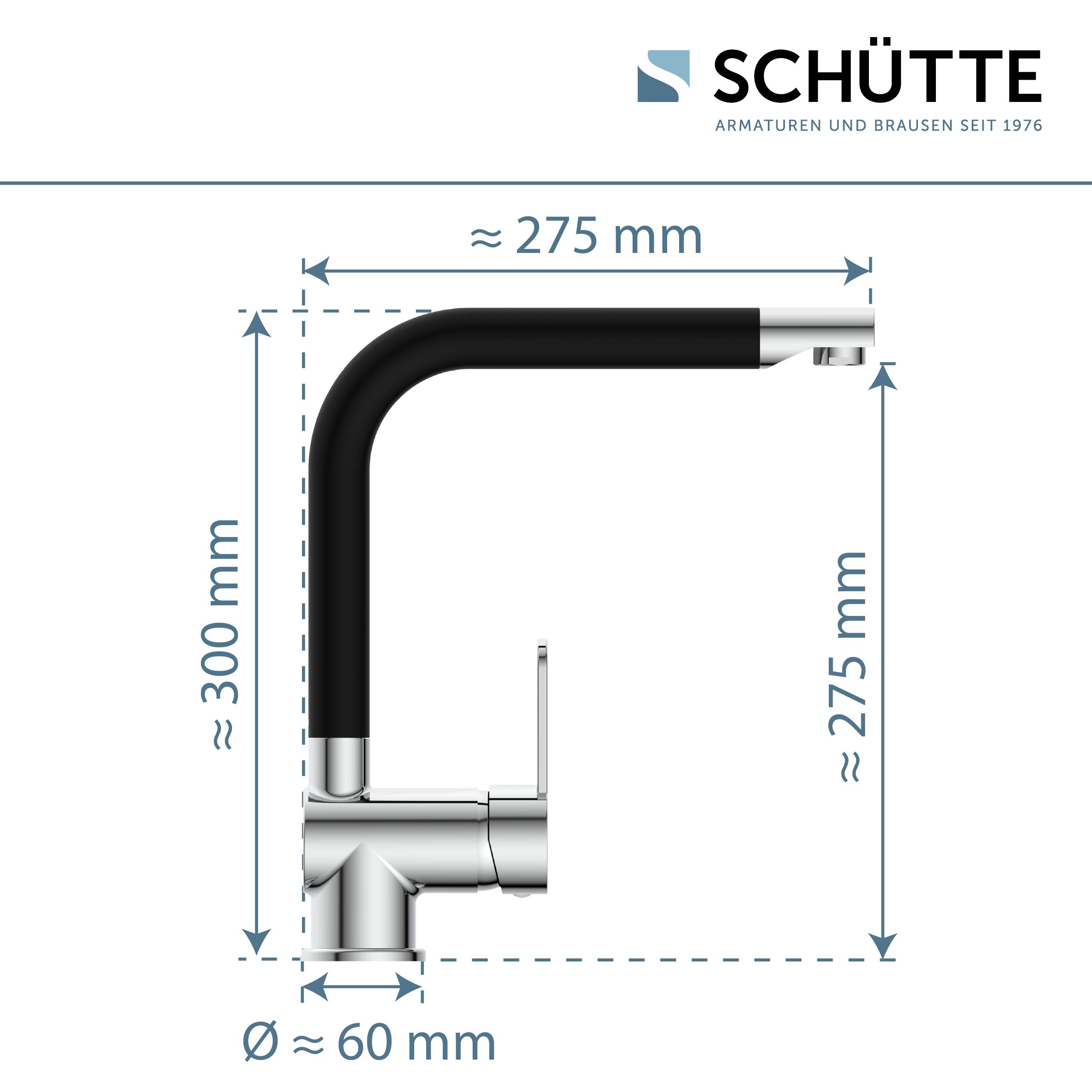 RIO Spültischarmatur, Chrom/Schwarz matt
