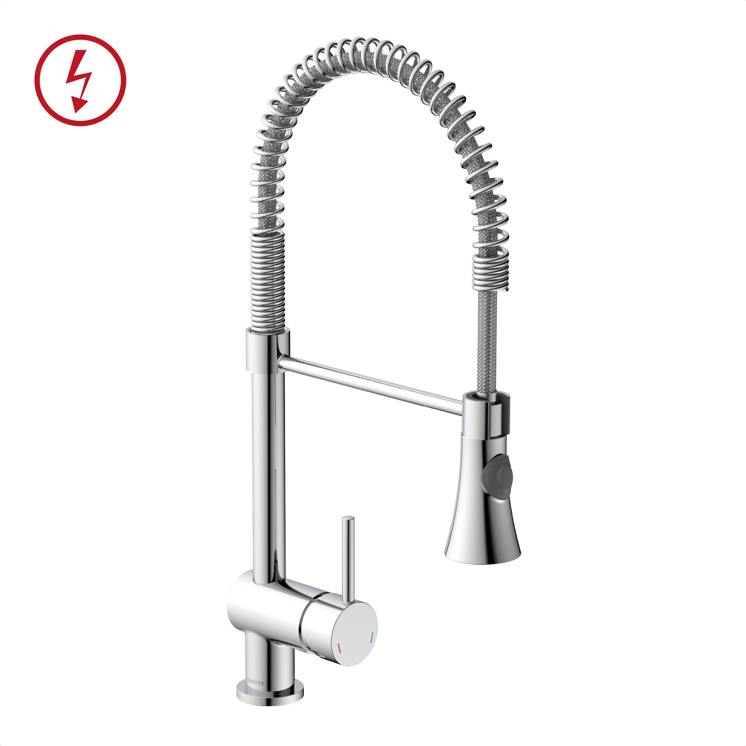 CORNWALL Spiralfeder Spültischarmatur Niederdruck, Chrom