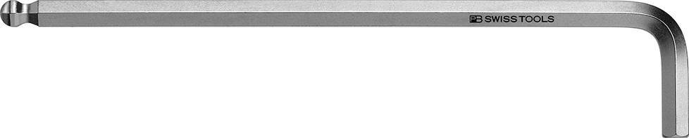 Winkelschraubendreher DIN 911L verchromt 5/64" Kugelkopf PB Swiss Tools