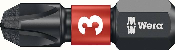 Bit 851/1 IMP DC PH3 L.25mm 1/4 Zoll C6,3 Impaktor,DC Box m.10 Bits WERA