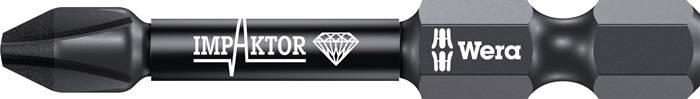 Bit 851/4 IMP DC PH2 L.50mm 1/4 Zoll E6,3 Impaktor,DC Box m.5 Bits WERA