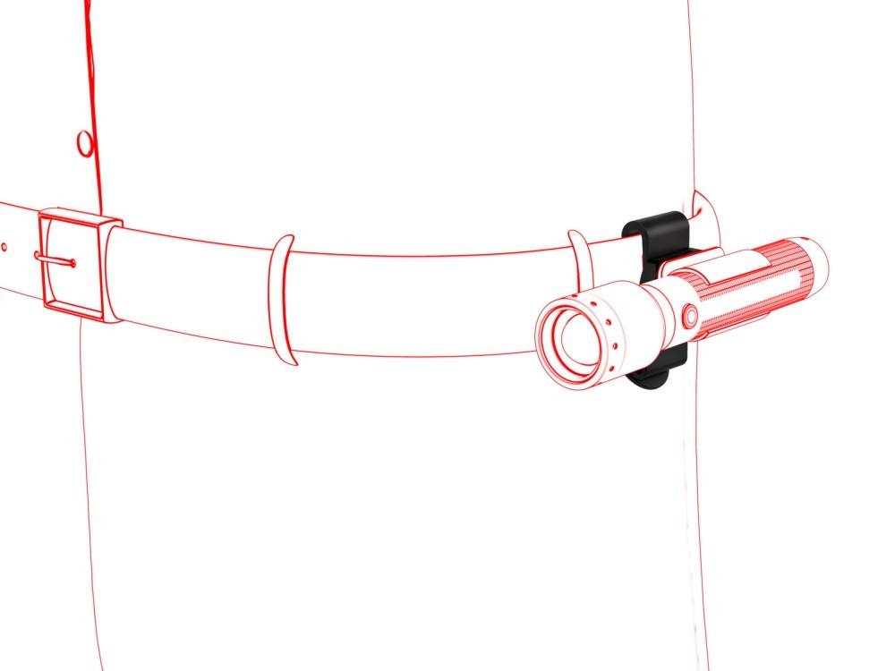 LED LENSER® Gürtelclip 502253