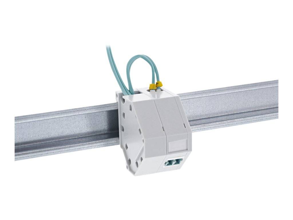 INLINE - Keystone SNAP-In LWL Keystone Modulhalter - 1-fach für Hutschiene