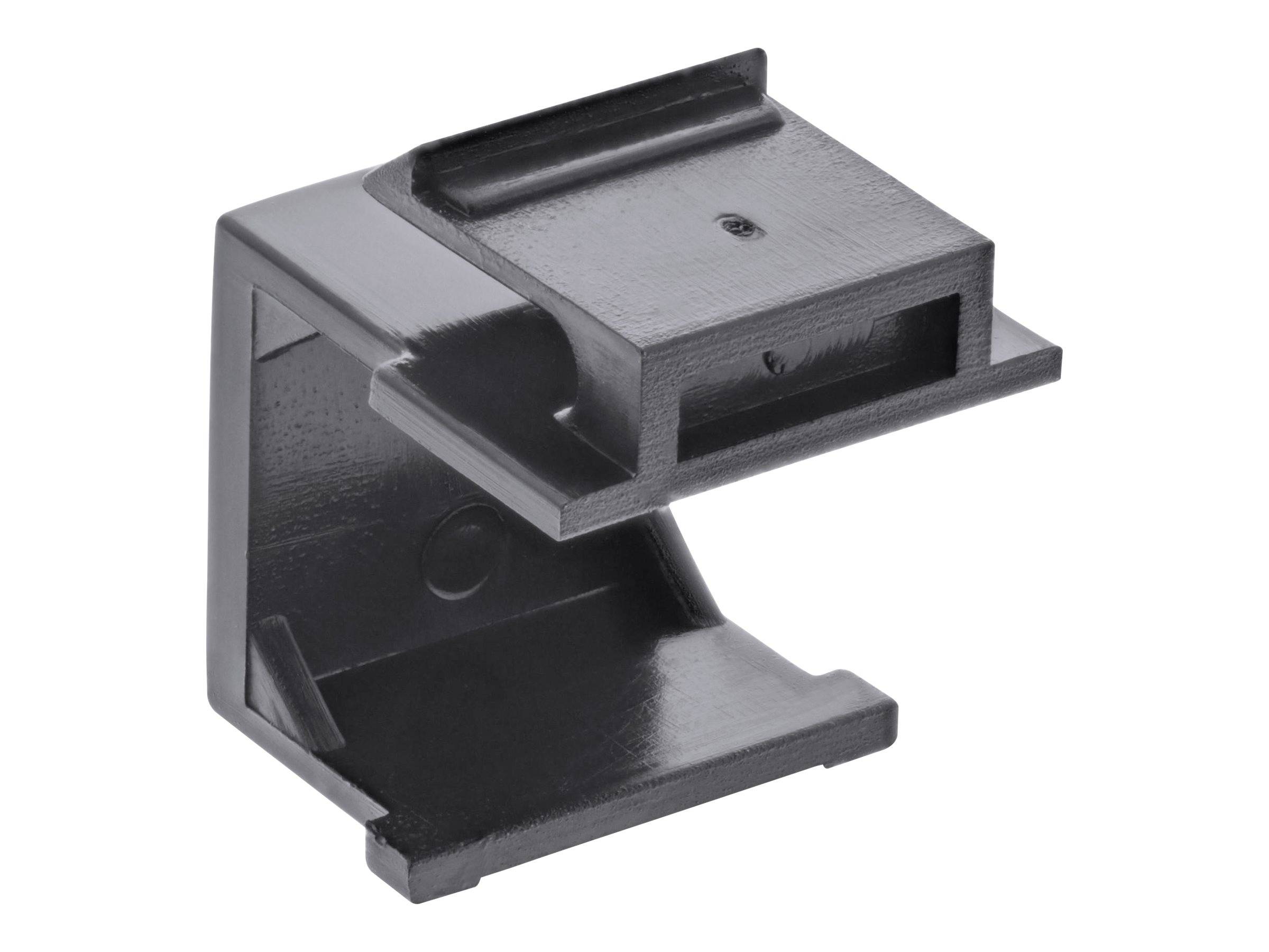 INLINE - Keystone SNAP-In Blindabdeckung für Modul Steckplatz - schwarz 10er Pack