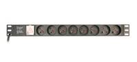 Gembird PDU 8 Franz. Anschl.1U 16A C14 Stecker 3m EG-PDU-014-FC14