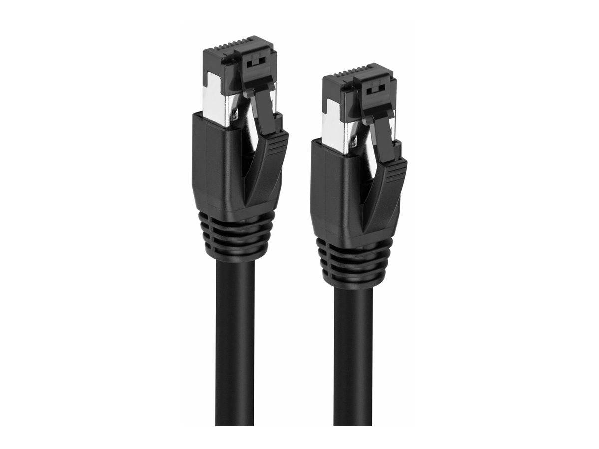 CAT8.1 S/FTP 7,5m Schwarz LSZH Geschirmtes Netzwerkkabel AWG