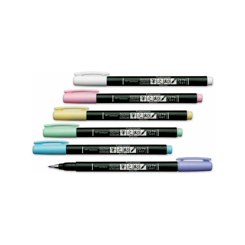 Tombow Kalligraphie-Stift Fudenosuke Pastel, gelb