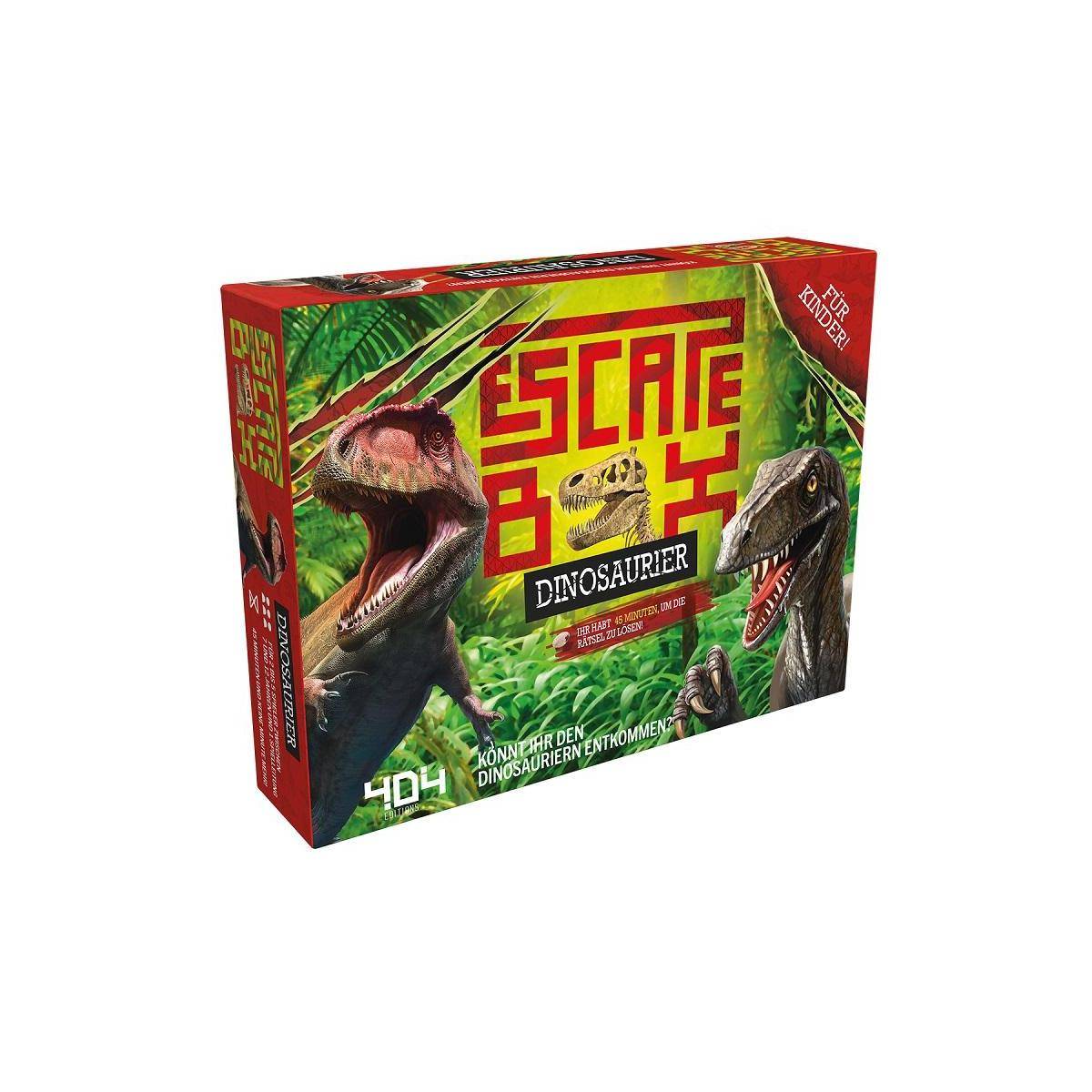 OBOD0002 - Escape Box: Dinosaurier, Brettspiel, für 2-5 Spieler, ab 7 Jahren (DE-Ausgabe)