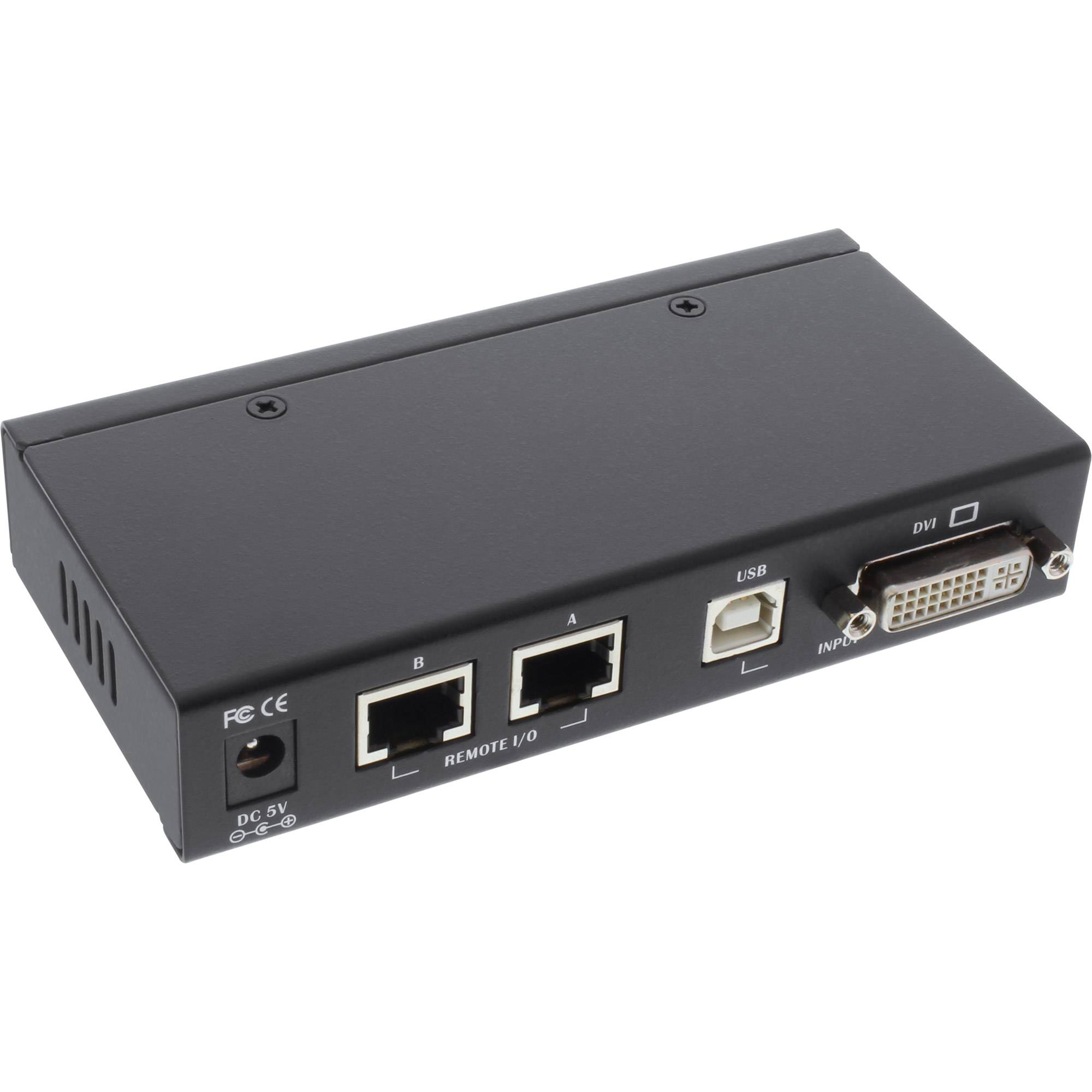 INLINE - DVI USB KVM Extender - Verlängerung über UTP - mit Audio - bis 50m
