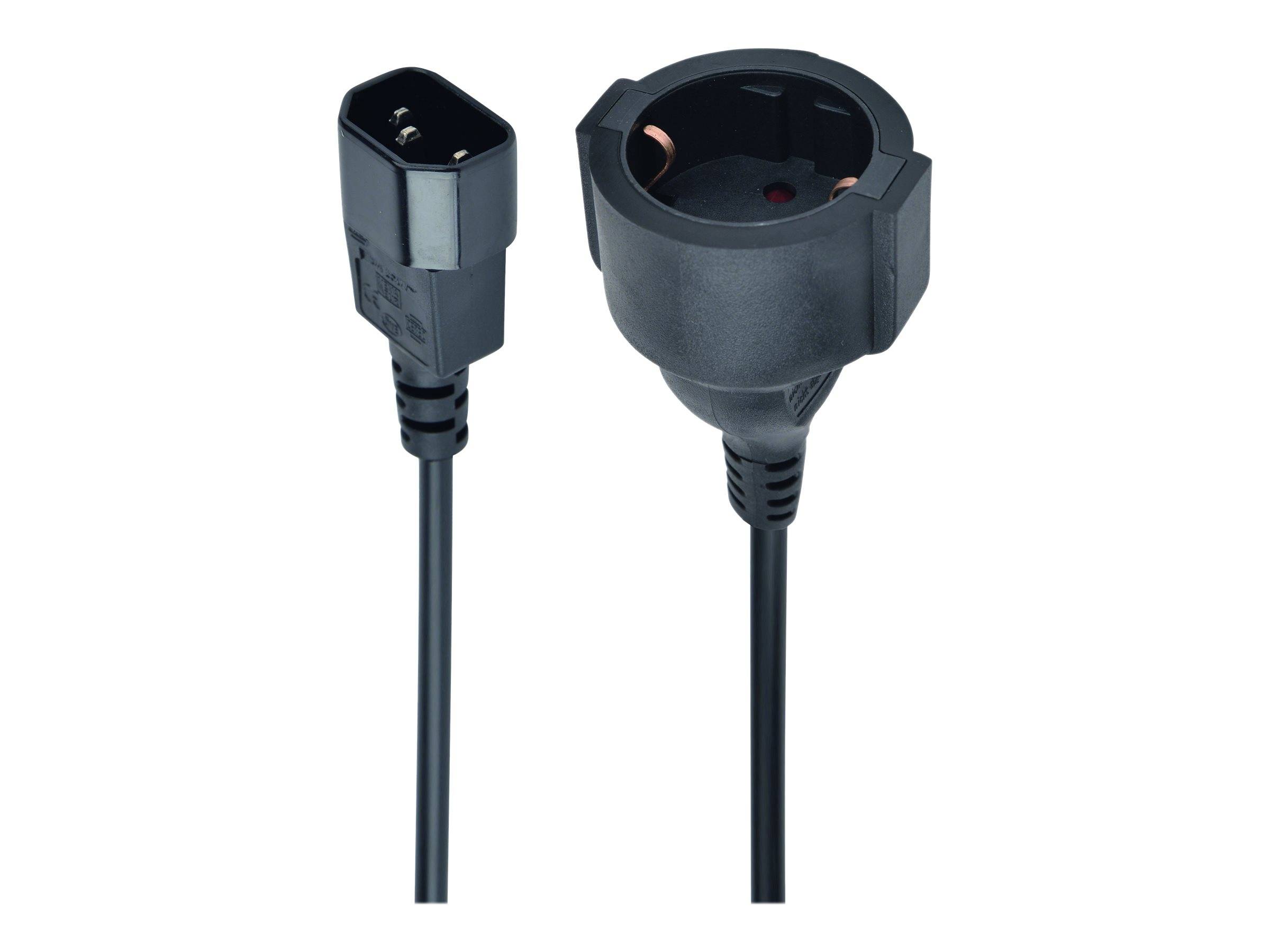 Gembird Cablexpert - Netzteil - IEC 60320 C14 zu CEE 7/4 (W)