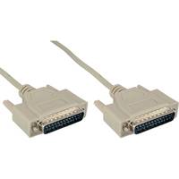 INLINE - Serielles Kabel - 25pol Stecker / Stecker - vergossen - 1:1 belegt - 10m