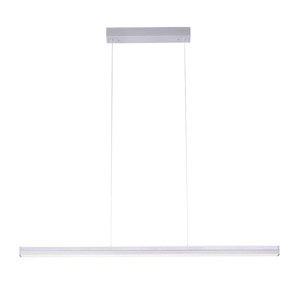 LED Hängeleuchte Esstisch Esszimmerleuchte hängend dimmbar, Höhe verstellbar, CCT, stahlfarben,LED 27W 2400lm 2700-5000K, LxBxH 100x6x120 cm