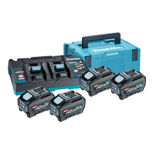MAKITA 191U42-2 - Power Source-Kit passend für XGT-Geräte (40V XGT Li-Ionen | bestehend aus 4x BL4050F Akkus 5,0 Ah,