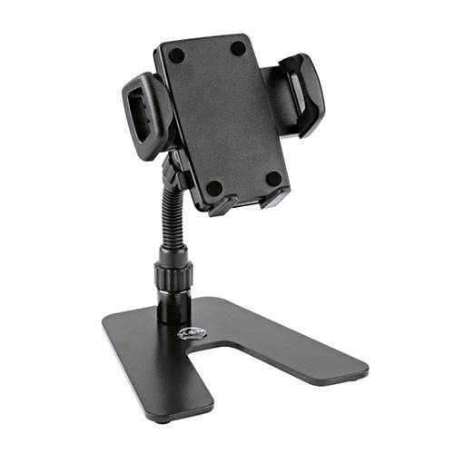 KOENIG & MEYER 19746-000-55 - Smartphone-Tischstativ (Breite 60 - 84mm | Höhe 168mm | flache Stahlplatte)