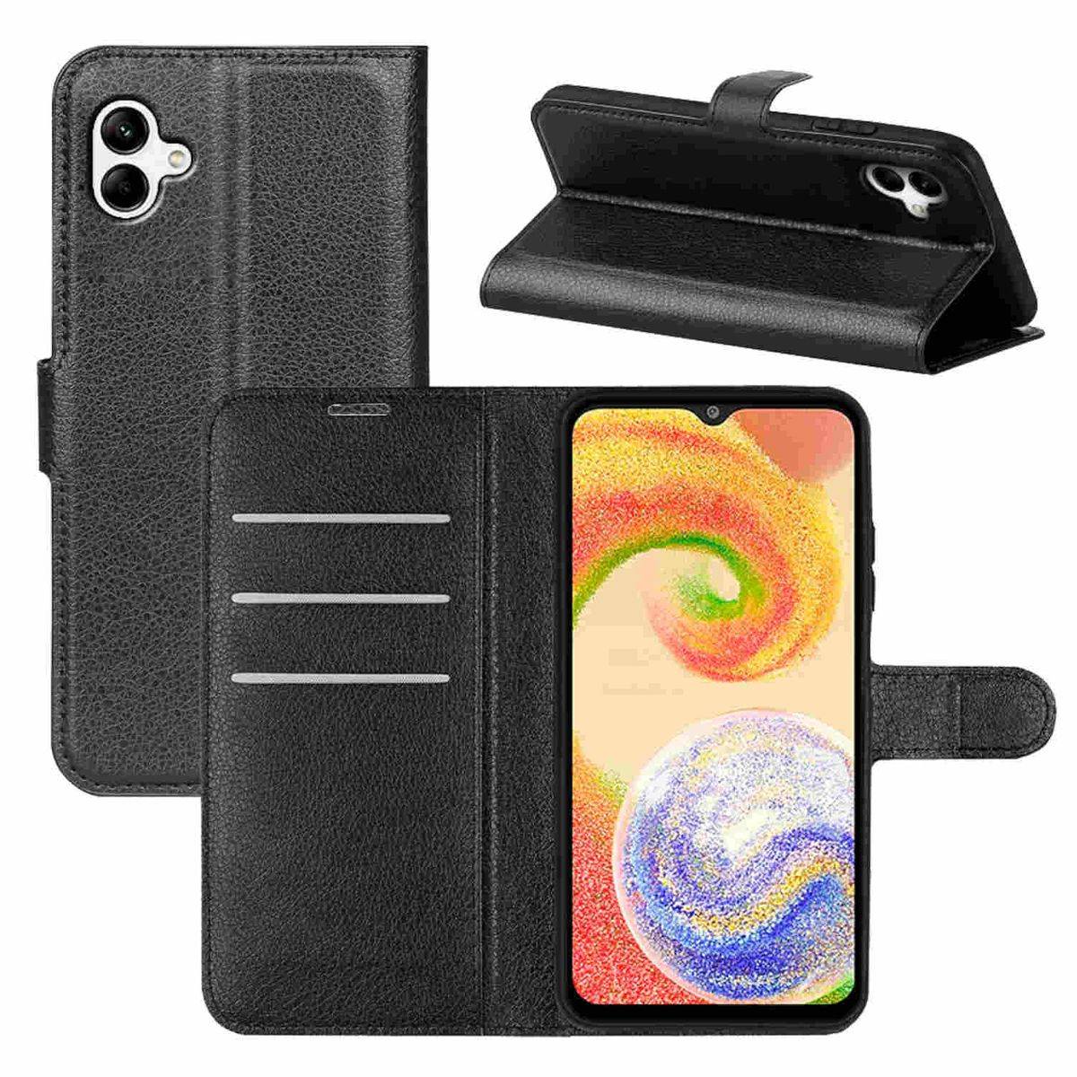 Für Wiko Power U30 Handy Tasche Wallet Premium Schutz Hülle Case Cover Etuis Neu Zubehör Schwarz