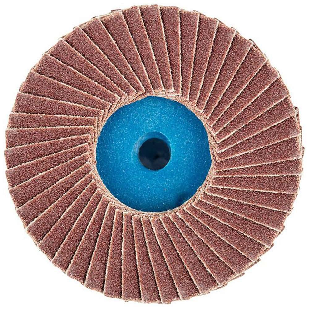 Schleifscheibe - PFERD COMBIDISC®-Mini-POLIFAN® - Ø 50 mm - Bezeichnung CD PFF 50 A 120 - Korngröße 120 - empf. Drehzahl 12000 bis 14000 min-¹ -