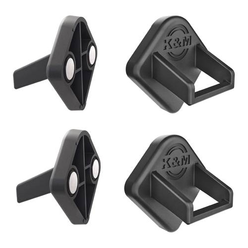 KOENIG & MEYER 19708-000-55 - Tablet-PC Magnet-Halterung (geräuschdämmend | Packung mit 4 Stück) - in schwarz