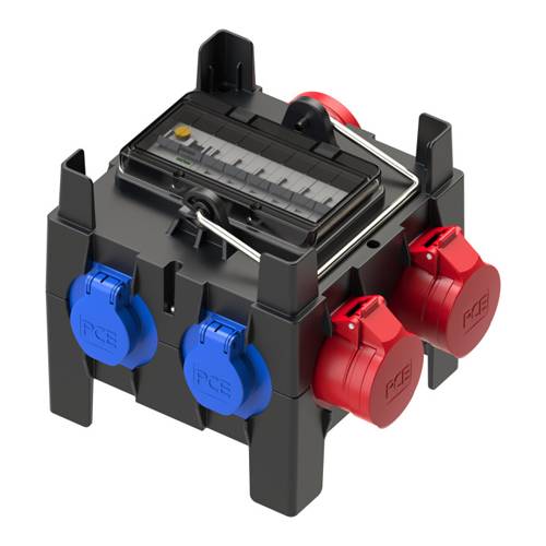 PC ELECTRIC 9030119 - Mobilverteiler "IMST MV" (Eingang: 1x CEE-Gerätestecker 400V/32A/5-pol | Ausgang: 2x CEE-Steckdose