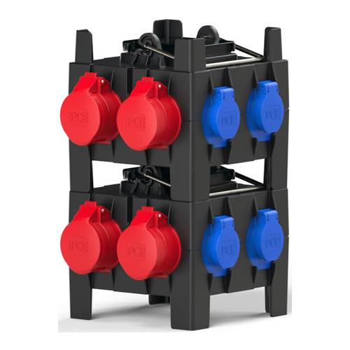 PC ELECTRIC 9030119 - Mobilverteiler "IMST MV" (Eingang: 1x CEE-Gerätestecker 400V/32A/5-pol | Ausgang: 2x CEE-Steckdose
