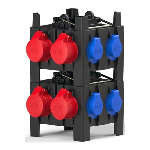 PC ELECTRIC 9030129 - Mobilverteiler "IMST MV" (Eingang: 1x Stecker 400V/32A/5-pol + 2m Kabel | Ausgang: 2x