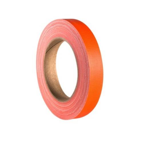 ADAM HALL 58064NOR - Gaffer Klebeband (hohe Klebekraft | Breite: 19,0mm | Länge: 25,0m) - neonorange