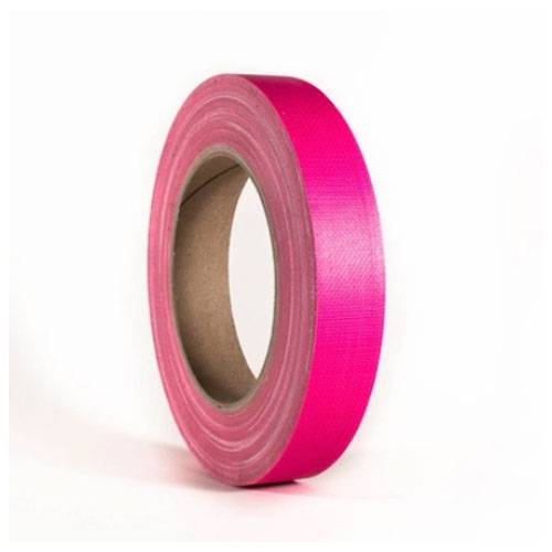 ADAM HALL 58064NPIN - Gaffer Klebeband (hohe Klebekraft | Breite: 19,0mm | Länge: 25,0m ) - neonpink