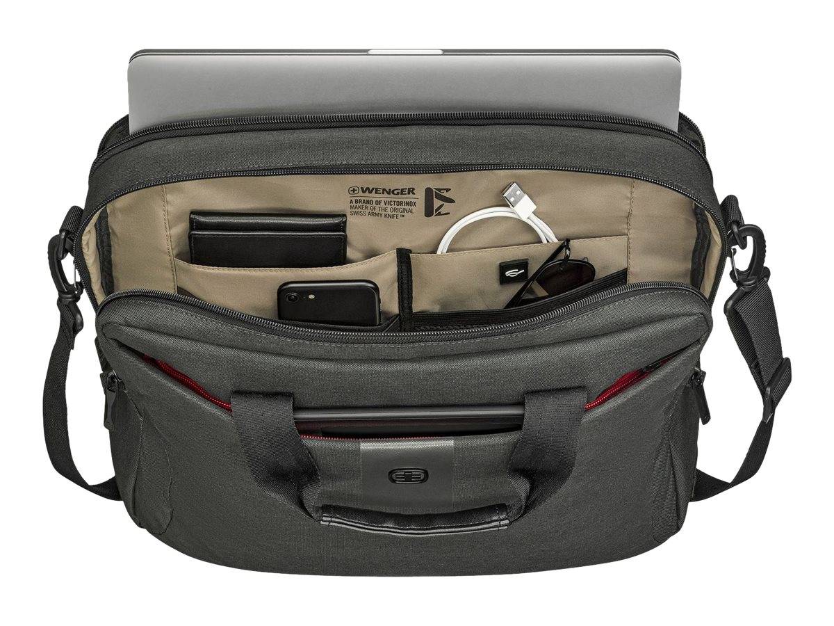 Wenger MX ECO Brief - Notebook-Rucksack - 40.6 cm (16") - Grau - holzkohlefarben