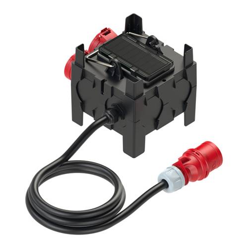 PC ELECTRIC 9030614 - Mobilverteiler "IMST BV" (Eingang: 1x Stecker 400V/32A/5-pol + 2m Kabel | Ausgang: 1x