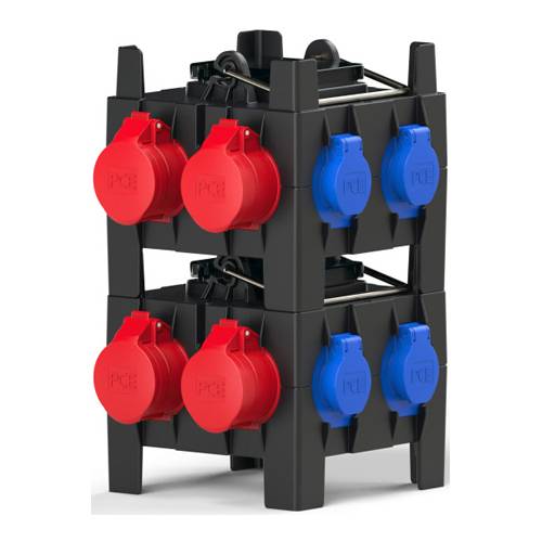 PC ELECTRIC 9030614 - Mobilverteiler "IMST BV" (Eingang: 1x Stecker 400V/32A/5-pol + 2m Kabel | Ausgang: 1x