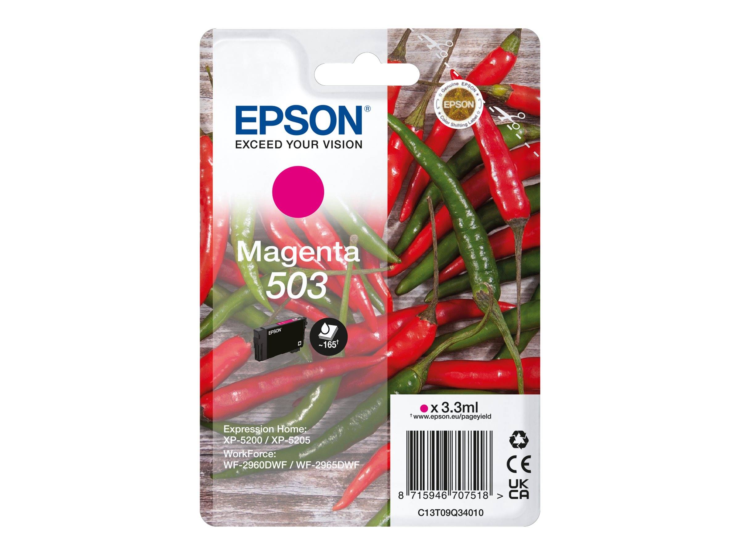 Epson 503 - 3.3 ml - Magenta - original - Blister mit RF- / akustischem Alarmsignal