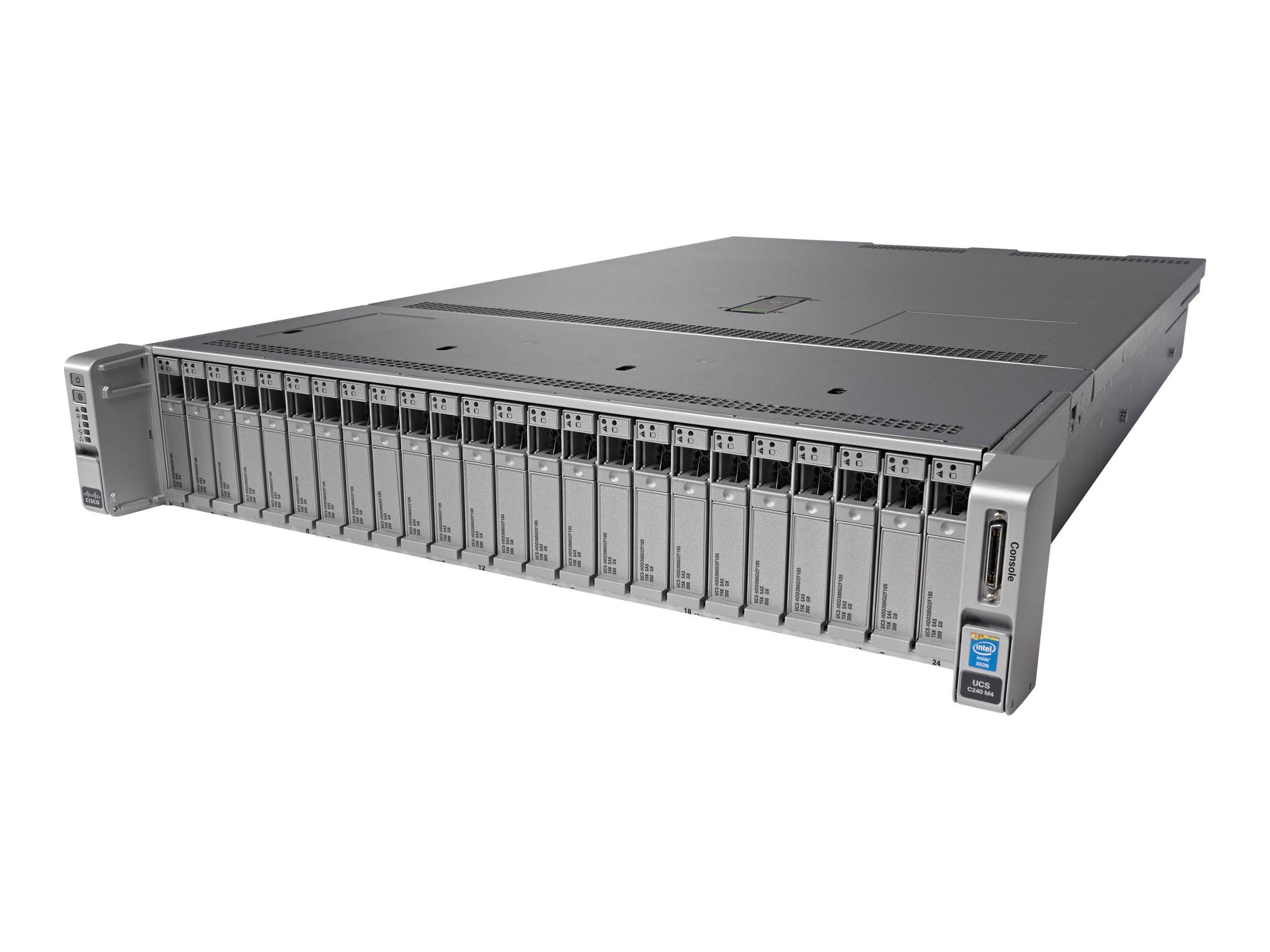 Cisco UCS SmartPlay Select C240 M4SX Standard 1 - Server - Rack-Montage - 2U - zweiweg - 1 x Xeon E5-2620V4 / 2.1 GHz - RAM 16 GB - SATA/SAS