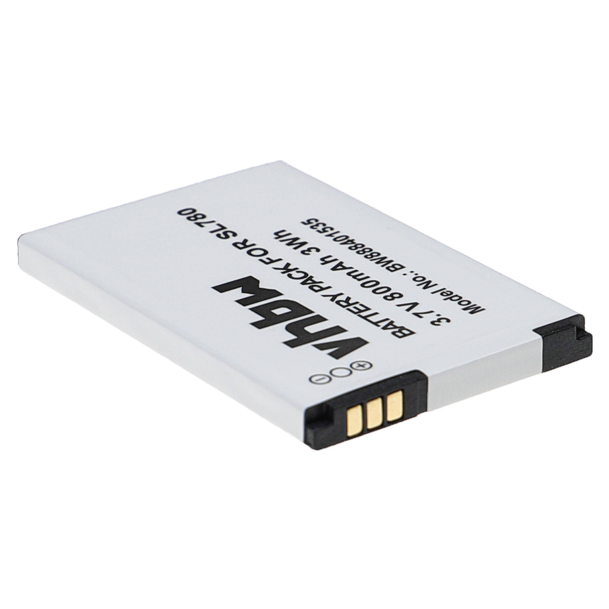 vhbw 5x Akku Ersatz für Siemens V30145-K1310-X445 für schnurlos Festnetz Telefon (800 mAh, 3,7 V, Li-Ion)