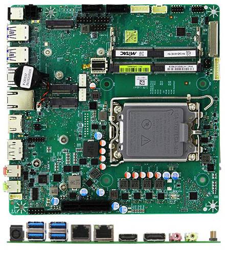 Mitac PH12ADI-Q670-19V Mini-iTX (Intel Alder Lake 12th Gen. LGA 65W, 19V DC-In)