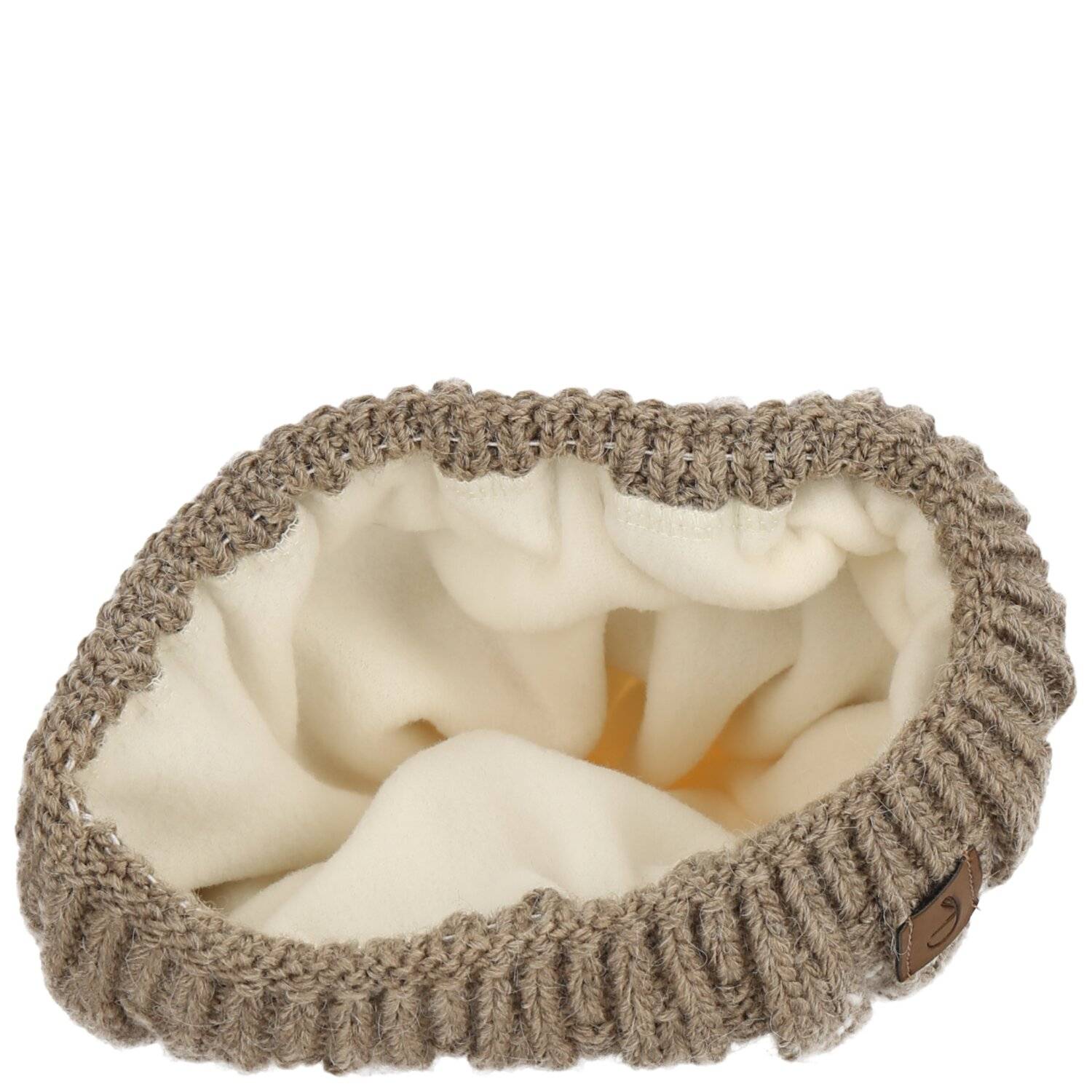 Wintermütze weicher Warmer Beanie Mütze Strickmütze Herren Damen Unisex Weiß-Braun