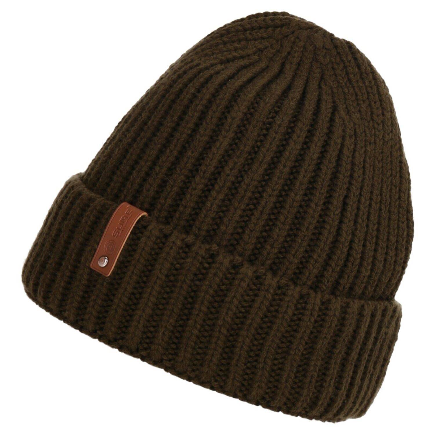 Wintermütze weicher Warmer Beanie Mütze Strickmütze Herren Damen Unisex Grün