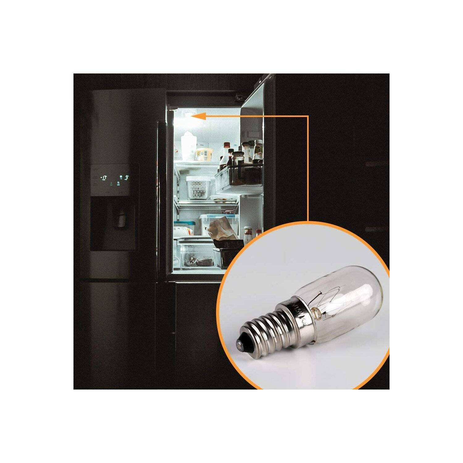 4er Pack 15W E14 - Glühbirne für Nähmaschine, Dunstabzugshaube, Vitrine, Salzsteinlampe mit T22 Kapsel, 90 Lumen & 2500K