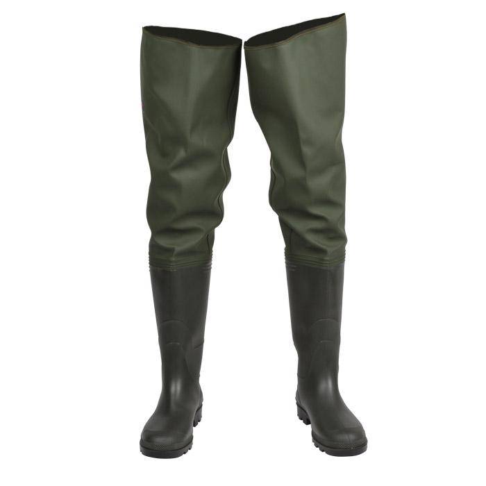 Standart-Seestiefel "Norway"- PVC - olivgrün - Größe 41 - Sohle PVC/Nitril