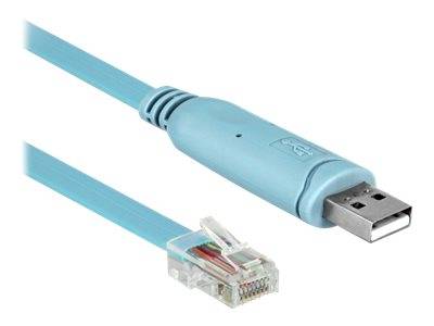 Delock Kabel seriell - USB (M) zu RJ-45 (M) - 2 m - EIA-232 - Blau