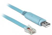 Delock Kabel seriell - USB (M) zu RJ-45 (M) - 2 m - EIA-232 - Blau